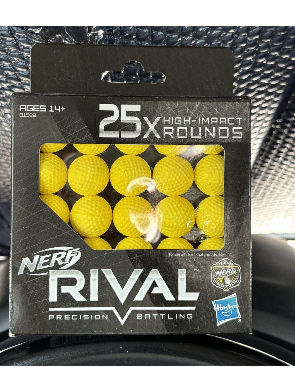NERF Rival 25 High-Impact Rounds Refill Pack Yellow B1589 Ages 14+